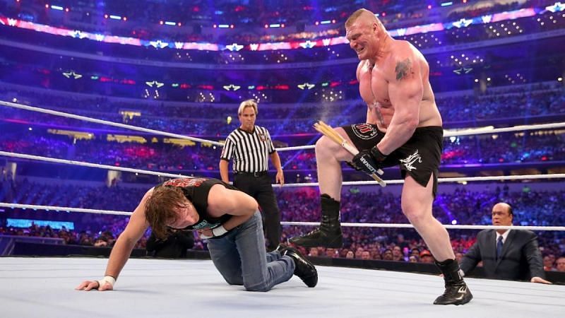 Ambrose vs. Lesnar